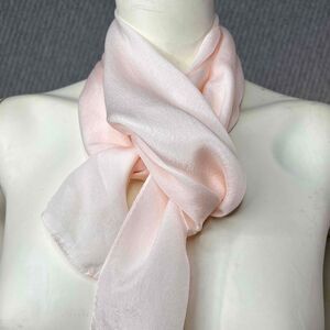 Elegant Pink Silk Scarf